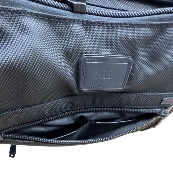 Tumi Alpha 3 Black Nylon Handles & Shoulder Strap T-Pass Laptop Briefcase Sz L - Picture 7 of 16